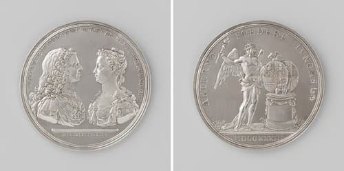 Voorgenomen huwelijk van Willem IV met prinses Anna van Engeland by Martinus Holtzhey