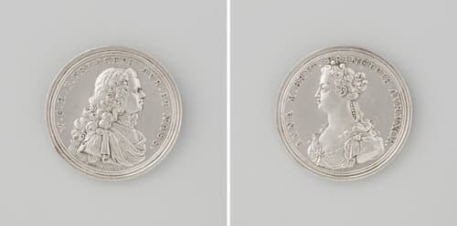 Huwelijk van Willem IV met prinses Anna van Engeland te Londen by Martinus Holtzhey