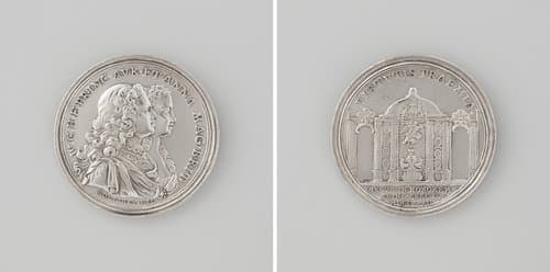 Aankomst van Willem IV en prinses Anna van Engeland te Leeuwarden by Martinus Holtzhey