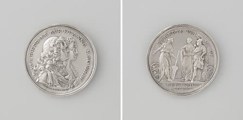Aankomst van Willem IV en prinses Anna van Engeland te Leeuwarden by Martinus Holtzhey