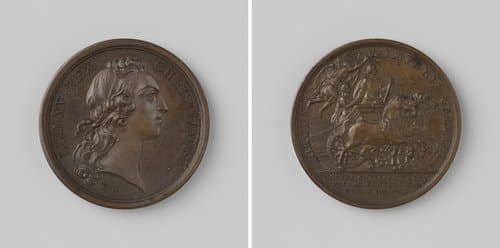 Slag bij Fontenoy by Francois Joseph Marteau