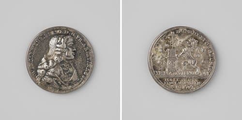 Verheffing van de prins van Oranje tot stadhouder by Nicolaas van Swinderen