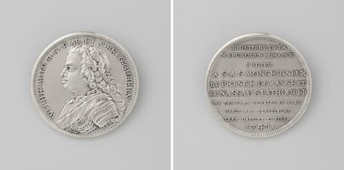l'Histoire de la Republique romaine, het penningwerk van Jean Dassier en zijn zoon, opgedragen aan Willem IV