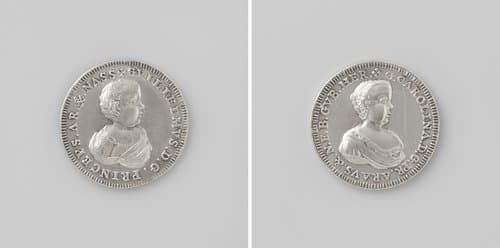 Willem V, prins van Oranje-Nassau en Carolina, prinses van Oranje-Nassau by anonymous
