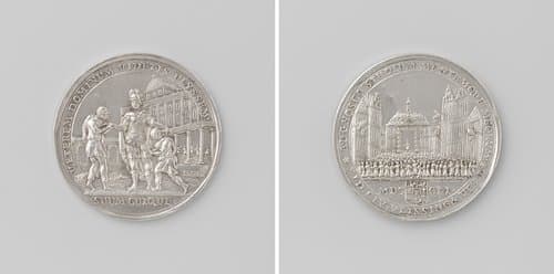 Inhuldiging van Willem IV als markies van Vlissingen en Veere by Nicolaas van Swinderen
