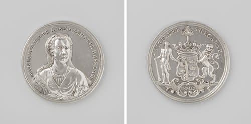 Maria Louise, prinses van Oranje-Nassau, penning geslagen op last van de stad Sneek by Nicolaas van Swinderen