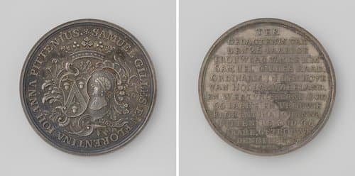 Vijfentwintigjarig huwelijk van mr. Samuel Gilles, raad ordinaris in den Hove van Holland, Zeeland en West-Friesland en Florentina Johanna Pittenius by Nicolaas van Swinderen