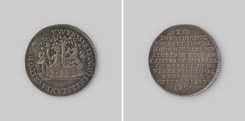 Inhuldiging van Willem V by anonymous