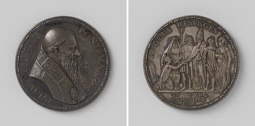 Herstel van het katholicisme in Engeland, penning ter ere van paus Julius III