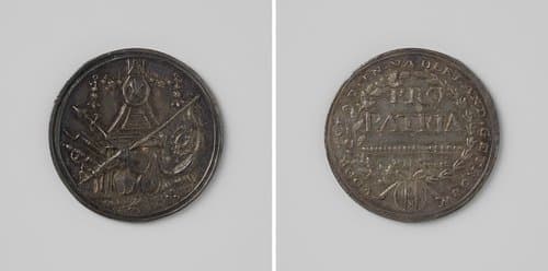 Bewapening van jongemannen te Amsterdam by Monogrammist MH (medailleur)