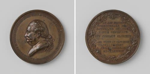 Vice-admiraal P.A. de Suffren, penning geschonken door de Staten van Provence, wegens de bescherming van kaap de Goede Hoop, de inname van Trincomalee, de bevrijding van Goudelour en de verdediging van Kaap de Goede Hoop by Augustin Dupré
