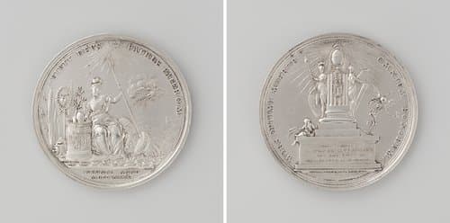 Aanvang van het jaar 1785 en overlijden van Joan Derk van der Capellen tot den Pol by Johan George Holtzhey