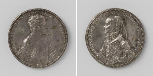 Filips II van Spanje en Maria I van Engeland by Jacopo Nizzola da Trezzo