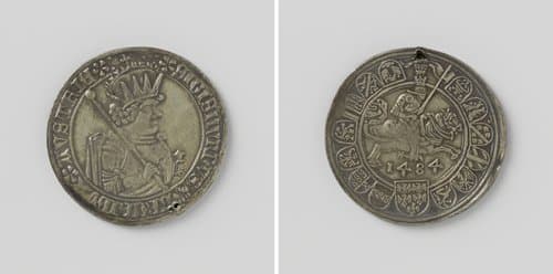 Halve guldiner (halve taler) van Sigismund, aartshertog van Tirol by Wenzel Kröndl