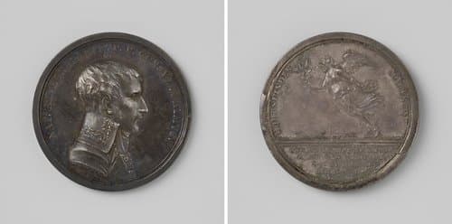 Overwinningen bij Hohenlinden en Marengo en vrede van Luneville en Amiens, ter ere van Napoleon Bonaparte, premier consul van Frankrijk by Johann Martin Buckle