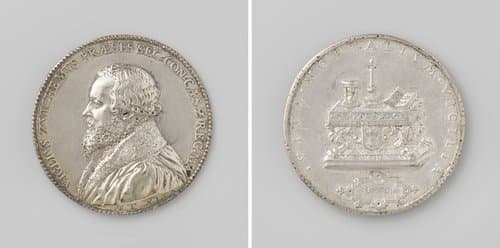 Viglius ab Aytta Zuichemus, voorzitter van de Geheime Raad te Brussel by Jacques Jonghelinck