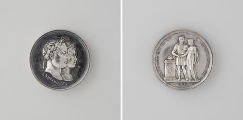 Huwelijk van Napoleon I Bonaparte, keizer der Fransen met Marie Louise, aartshertogin van Oostenrijk