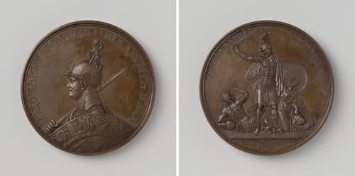 Amsterdam bevrijd van het Franse juk door Alexander I by A. Kleinkoff