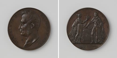 Inhuldiging van Willem I Frederik als koning der Nederlanden te Brussel by Joseph Pierre Braemt