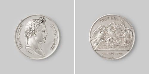 Slag bij Waterloo, ter ere van Napoleon I Bonaparte, keizer der Fransen by Emile Rogat