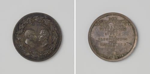 Inname van Parijs, ter ere van de hertog van Wellington en Blucher by Daniel Friedrich Loos