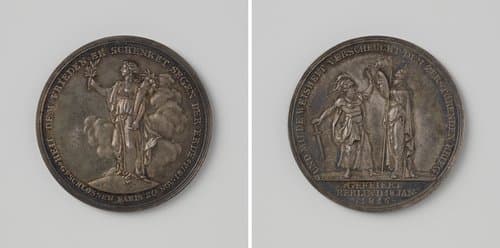 Viering te Berlijn van de tweede vrede van Parijs tussen Frankrijk en de geallieerden by Daniel Friedrich Loos
