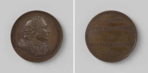Overlijden van Jean Francois Ducis by Jacques Edouard Gatteaux
