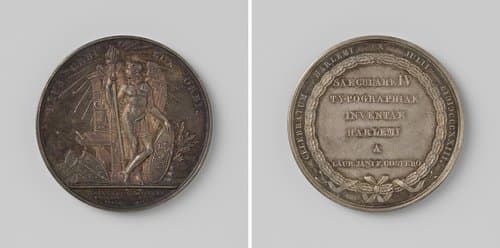 Vierde eeuwfeest van de uitvinding van de boekdrukkunst by Joseph Pierre Braemt