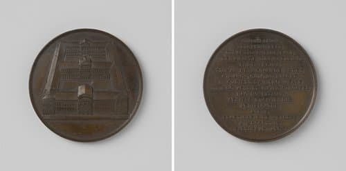 Bouw van oude mannen- en -vrouwenhuis te Brussel by anonymous