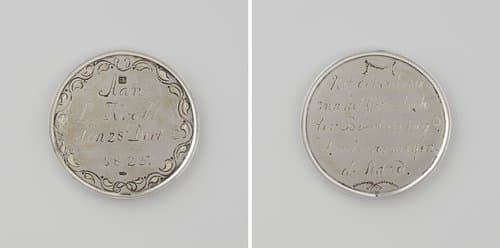 Genootschap ter Beschaving van de minvermogende Stand, penning uitgereikt aan L. Kroll by anonymous