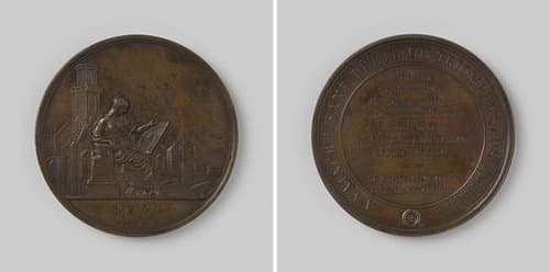 Parijse vrijwilligers onder Ponte-Coulant by Adrien Hippolyte Veyrat