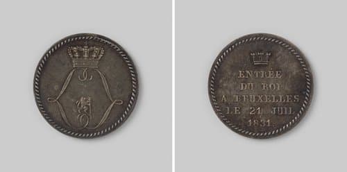 Intocht van Leopold van Saksen-Coburg te Brussel