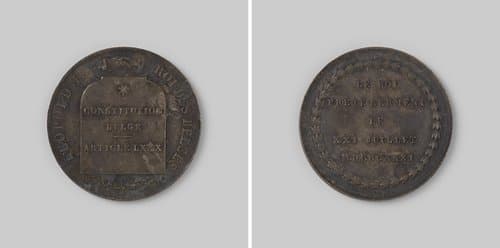Eed van Leopold van Saksen-Coburg op de constitutie by anonymous
