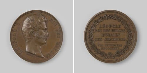 Eerste zitting van de volksvertegenwoordiging, ter ere van Leopold I, koning der Belgen