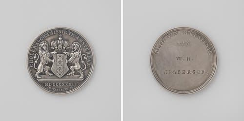 Cholera-commissie te Amsterdam, ter ere van wijkmeester W.H. Kirberger,wegens bewezen diensten by Johannis Petrus Schouberg