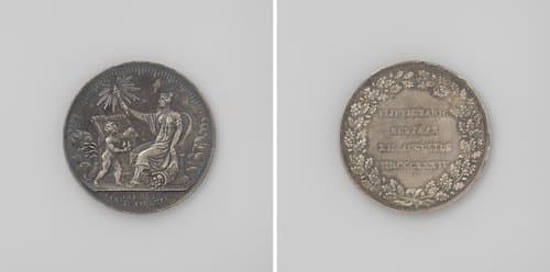 Vijftigjarig bestaan van de Maatschappij tot Nut van 't Algemeen by David van der Kellen (1804-1879)