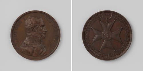 Instelling van het IJzeren Kruis, ter ere van Leopold I, koning der Belgen by M. Borrel