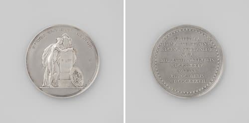 Overlijden van Wilhelmina Frederica Louisa, koningin der Nederlanden by David van der Kellen (1804-1879)