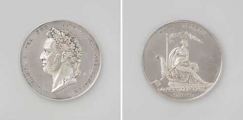 Vijfentwintigjarig regeringsjubileum van Willem I Frederik by David van der Kellen (1804-1879)