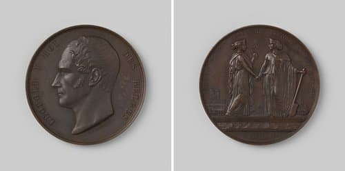 Vredesverdrag tussen Nederland en België, ter ere van Leopold I, koning der Belgen by Léonard Jéhotte