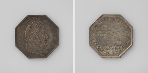 Compagnie Generale du Magasinage Public te Parijs, ter ere van Lodewijk Filips, koning der Fransen by Pierre Hubert Desnoyers