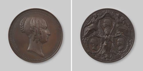 Overlijden van Louisa Maria, koningin der Belgen by Leopold Wiener