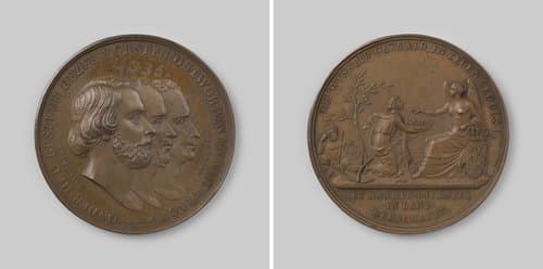Droogmaking van de Haarlemmermeer, ter ere van Willem I, II en III, koningen der Nederlanden