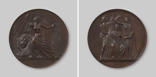 Vijfentwintigjarige viering van de onafhankelijkheid van België by Leopold Wiener