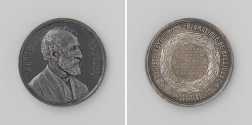 Negenendertigjarig bestaan van de Societe Royale de Numismatique de Belgique, ter ere van de voorzitter Renier Chalon