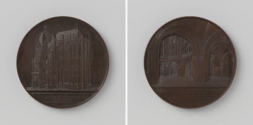 Herbouwde Munsterkirche te Aken by Jacob Wiener