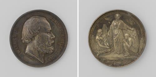 Willem III, koning der Nederlanden, wegens zijn ondersteuning bij de watersnoodramp