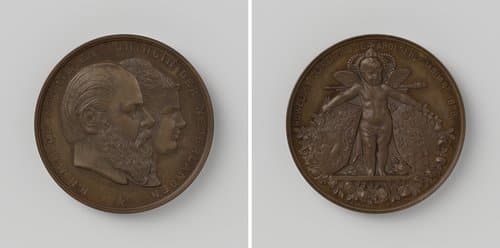 Huwelijk van Willem III, koning der Nederlanden en Emma, prinses van Waldeck-Pyrmont te Arolsen