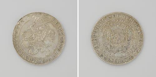 Overwinning van de contra-remonstranten (synode van Dordrecht) by Jacob Pauwelszoon Utenwael (Uyttenwael) (1570-1648)