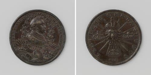 Kroning van Ferdinand II tot Duits keizer te Frankfurt by Hans von der Putt